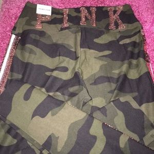 Camo Bling pink leggings